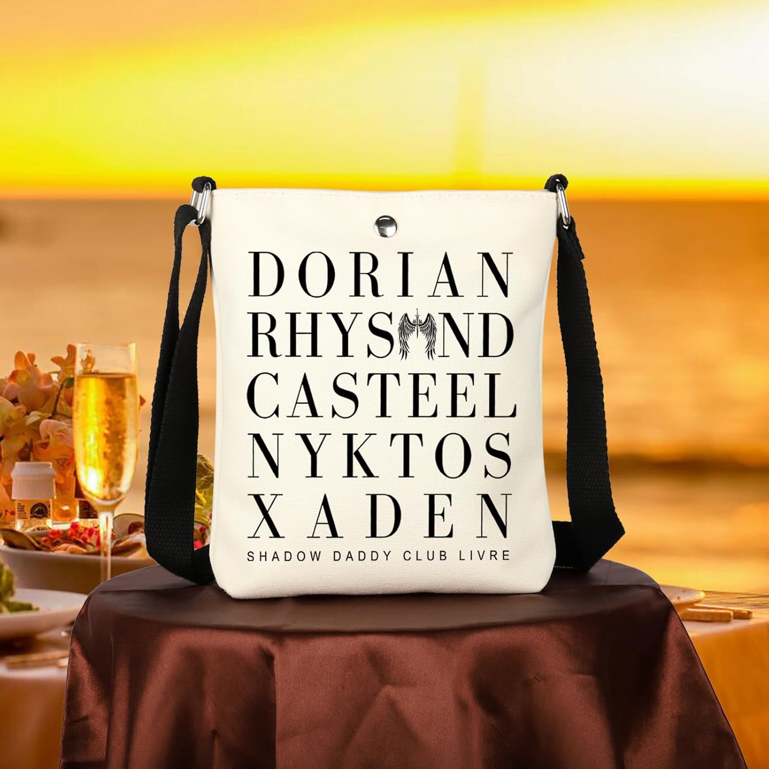 WCGXKO Book Lover Gift Bookish Gift Reader Crossbody Bag Book Lover Messenger Bag - Image 3