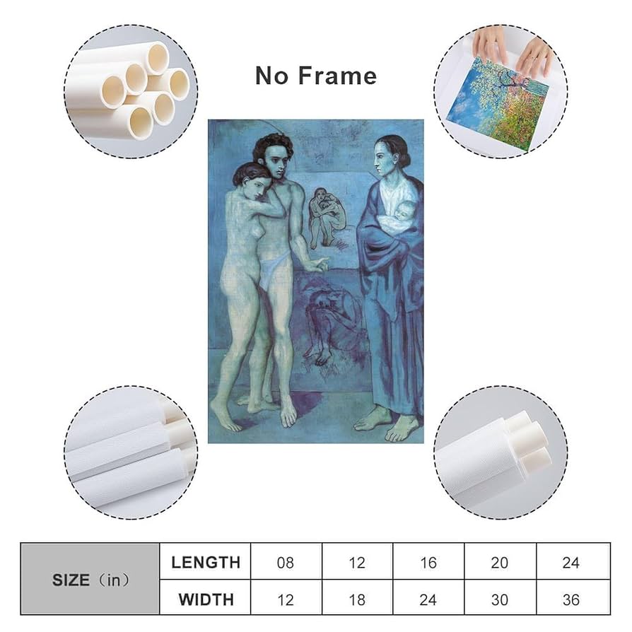 パブロ・ピカソ（Pablo Picasso）、La vie、希少な画集より