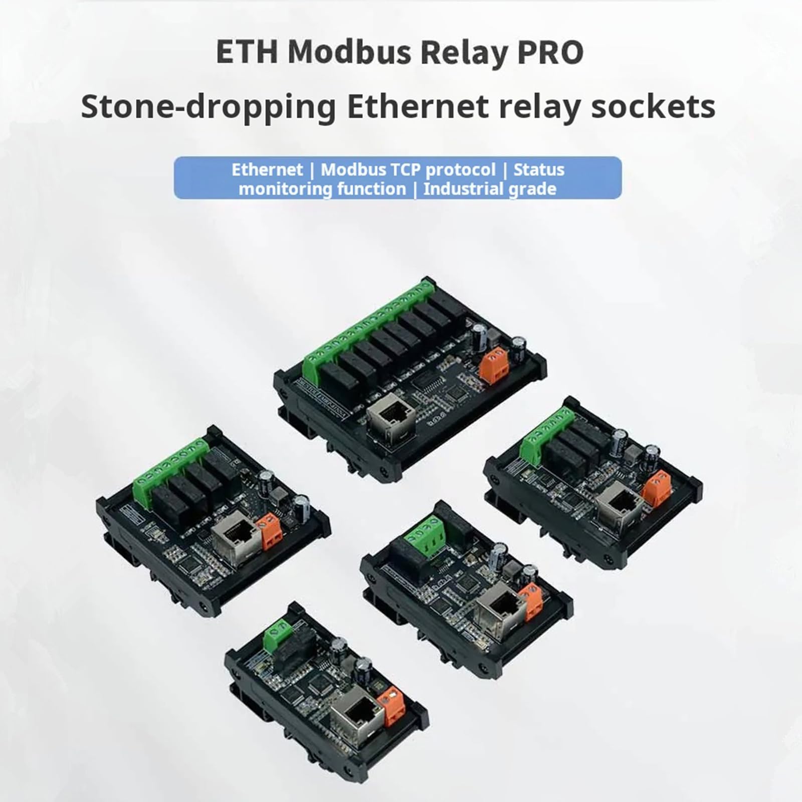Dispositivo relè Bus Modicon Multifunzione Controllo STM32F030C8T6 con indicatori LED e modulo Controllo Trasmissione Industriale con Ingresso Ampia Tensione