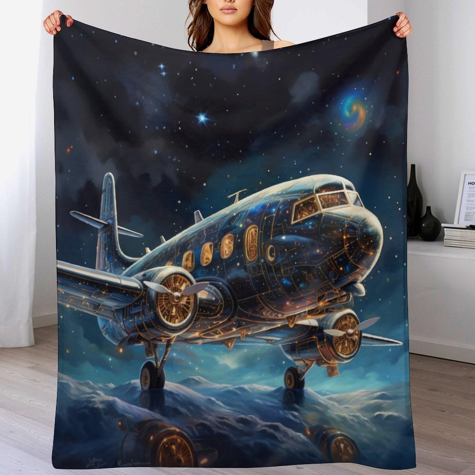 Couverture en Flannel Couche Douce Fini le Froid sur Votre Lit et Canape
