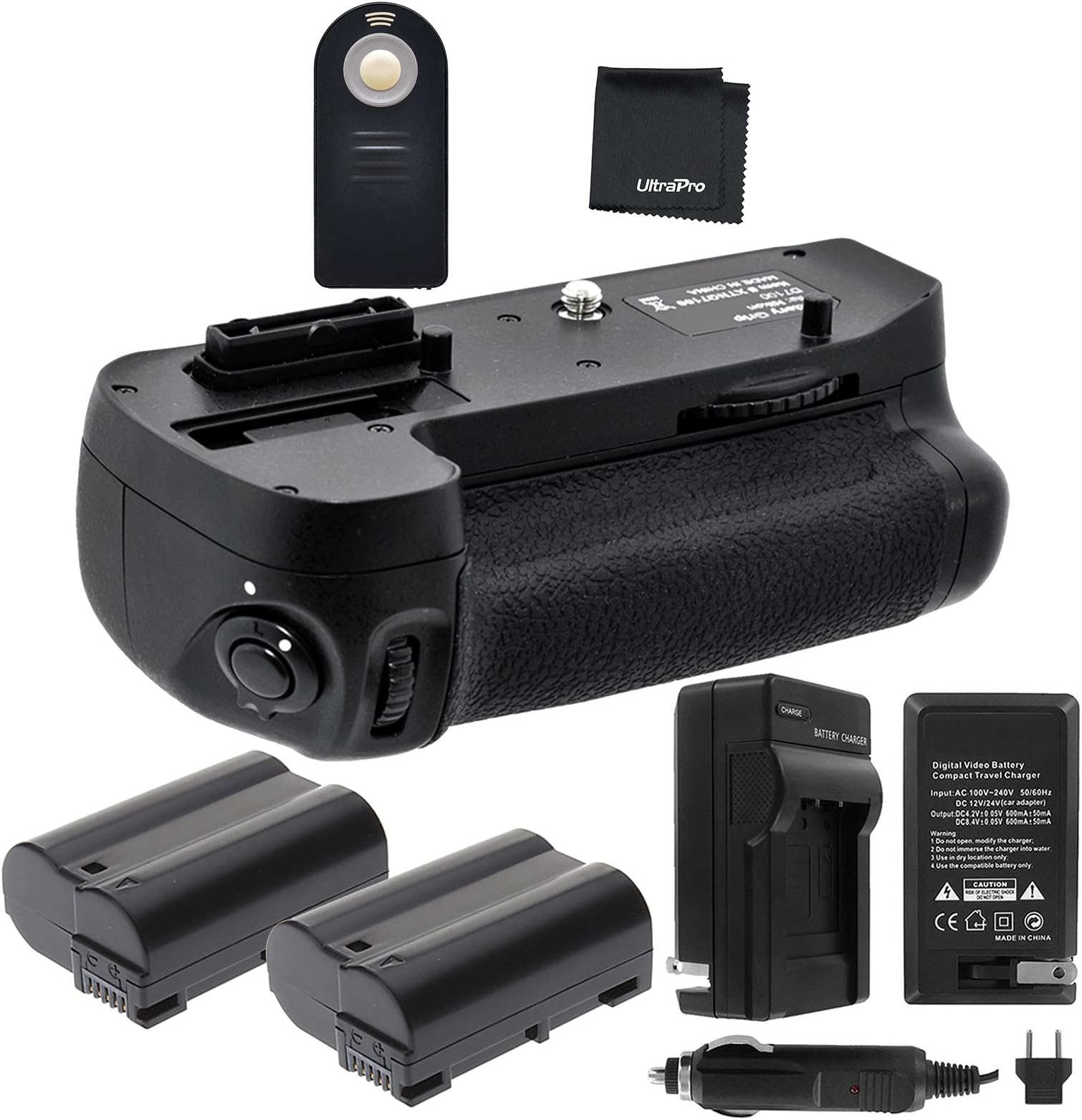 Nikon D7200 Impugnatura Portabatteria Per - Compatibile MB-D15, Design Ergonomico, Colore Nero Accessorio Fotocamera