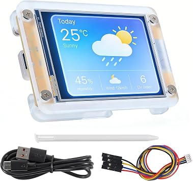ESP32 Display 2.8 inch, ESP32-32E WiFi+BT Dual-core TFT Module with Acrylic Case, ESP32 Development Board ILI9341 Driver 240X320 Smart LCD Display Screen for Arduino IOT