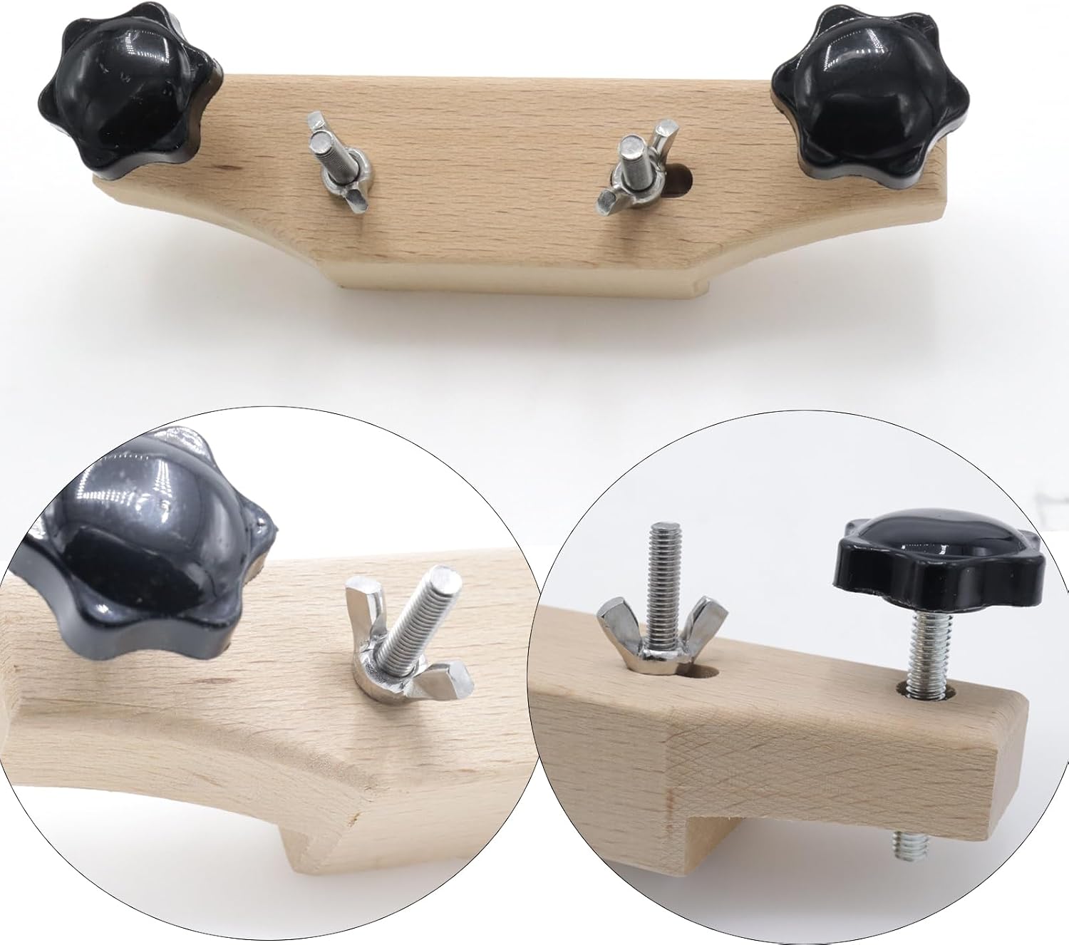 Maple Acoustic Guitar Bridge Clamp for Luthier Repair and Setup