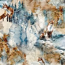 Northcott - Fox Den - Fox Open - Beige Multi