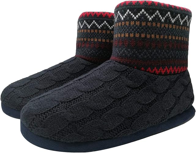 KuaiLu Sloffen Heren Pluizig Pluche Nepbont Pantoffels Winter voor Mannen  Platte Warme Wollen Huisschoenen Traagschuim Voetbed Gebreid Huttenschoenen  Antislip Slippers : Amazon.nl: Kleding, schoenen \u0026 sieraden