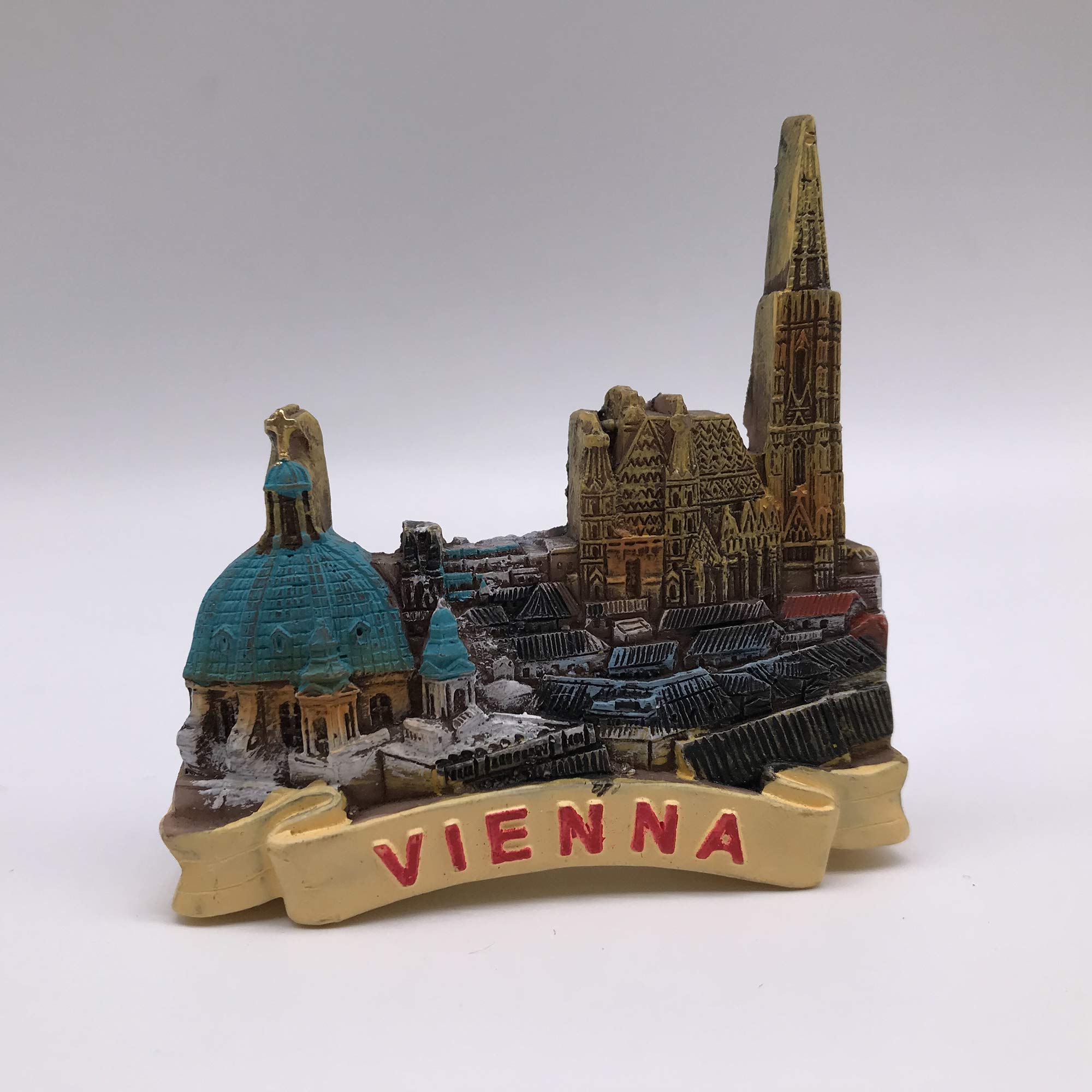 Austria Vienna 3D Magnete da Frigorifero Souvenir per turisti Resina Fatta a Mano Artigianato Cucina Cucina Decorazione Vienna Magnete da Frigorifero Collezione Regalo