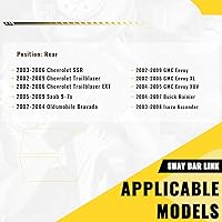 Vista 3 de TUCAREST Barra estabilizadora trasera Link K6667 K6668 (par) compatible con Chevy SSR 03-06, Trailblazer G-MC Envoy 04-07 [04-07 Bu-ick Rainier]