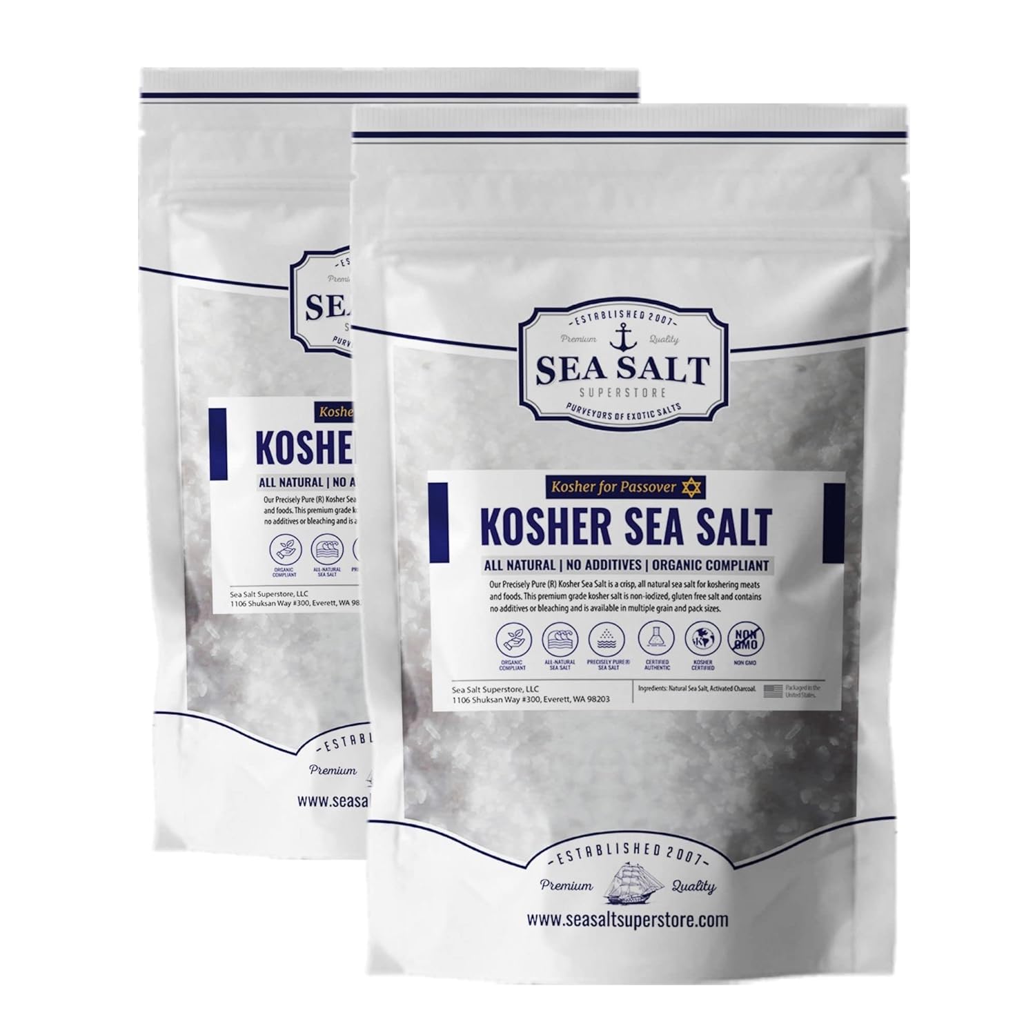 Kosher Sea Salt, Coarse Grain Kosher Salt, Replacement for