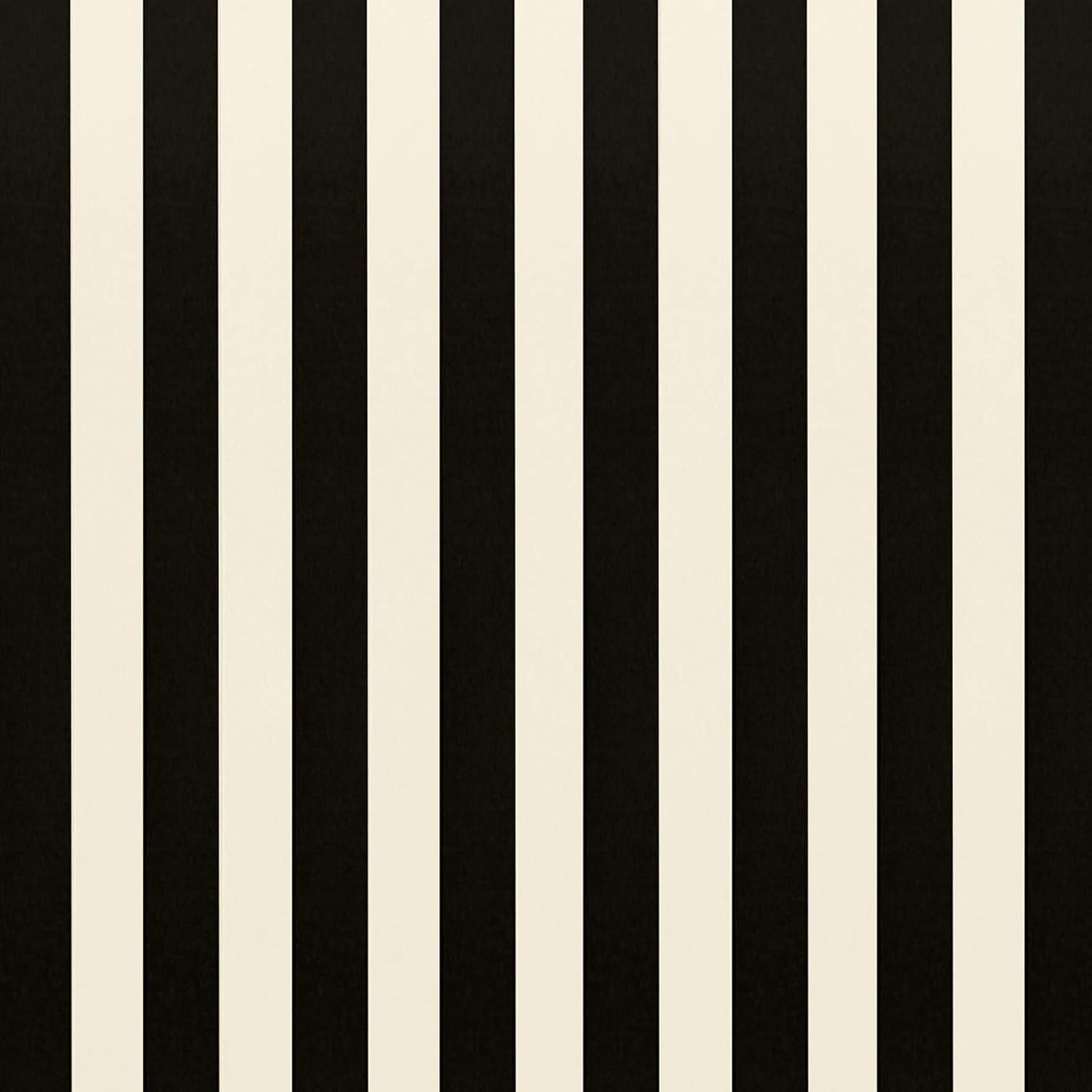 RSH DECOR: Foam High Back Seat Cushion | 44” x 22” x 3" | All-Weather Spun Fabric | Water and Fade-Resistant | Outdoor Chair Cushion for Patio Furniture | Black & White Stripe