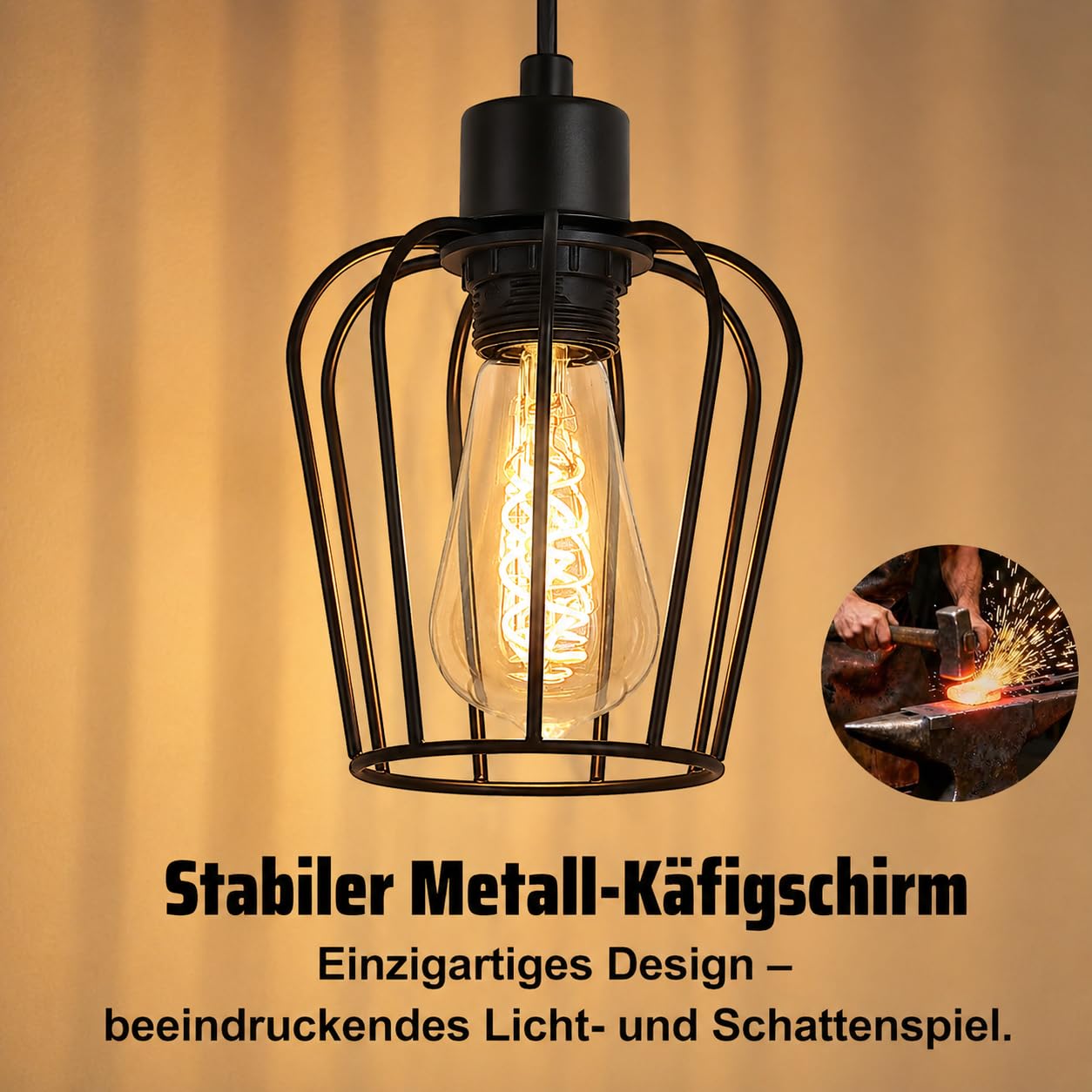ZMH Stehlampe Wohnzimmer Holz Vintage Stehleuchte 2 flammig in Schwarz | Wohnzimmerlampe stehend im Industrial Design Metall Standleuchte E27 Standlampe für Schlafzimmer - ohne Leuchtmittel