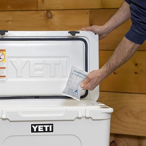 Miniatura 7 de Paquete de 4 bolsas de carbón de bambú, paquetes purificadores de aire para control de olores de 60 días, sin olor natural, grandes