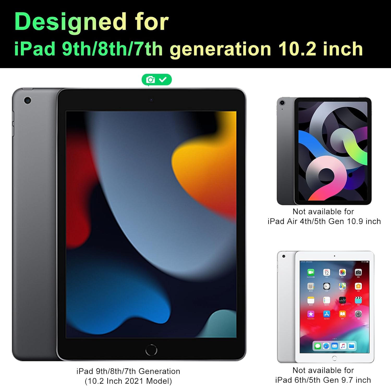 360°Magnetic Privacy Screen for iPad 9th/8th/7th Generation (10.2Inch,2019/2020/2021), Removable Anti Blue Light Glare Spy Private Filter, High Sensitive Bubble-Free Screen Protector