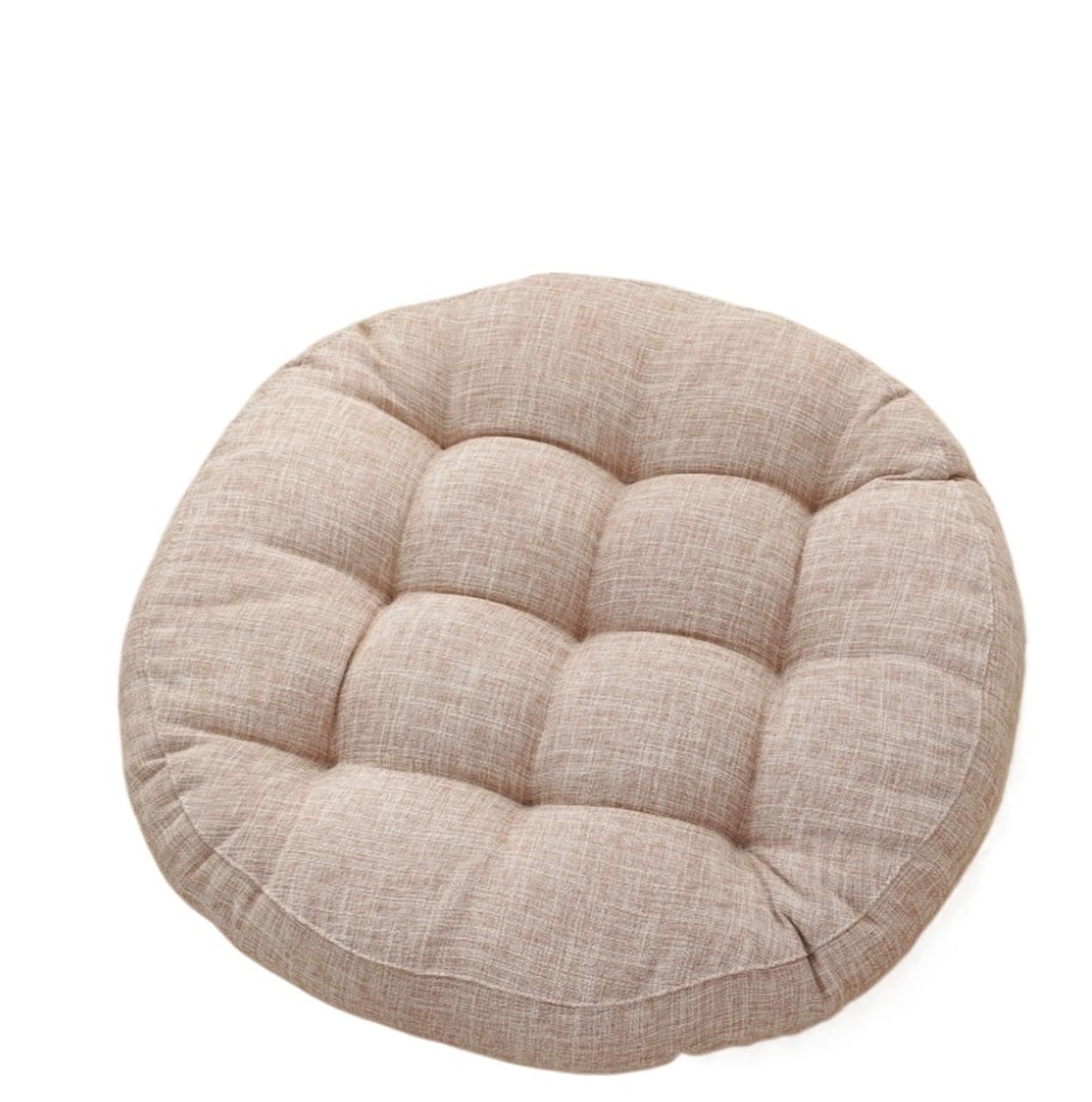 CIGPKLO Hanging Chair Cushion Red Christmas Large Floor Seat Cushion Thickened Tatami Chair Pillow Pad(Color 3,Round 55cm)