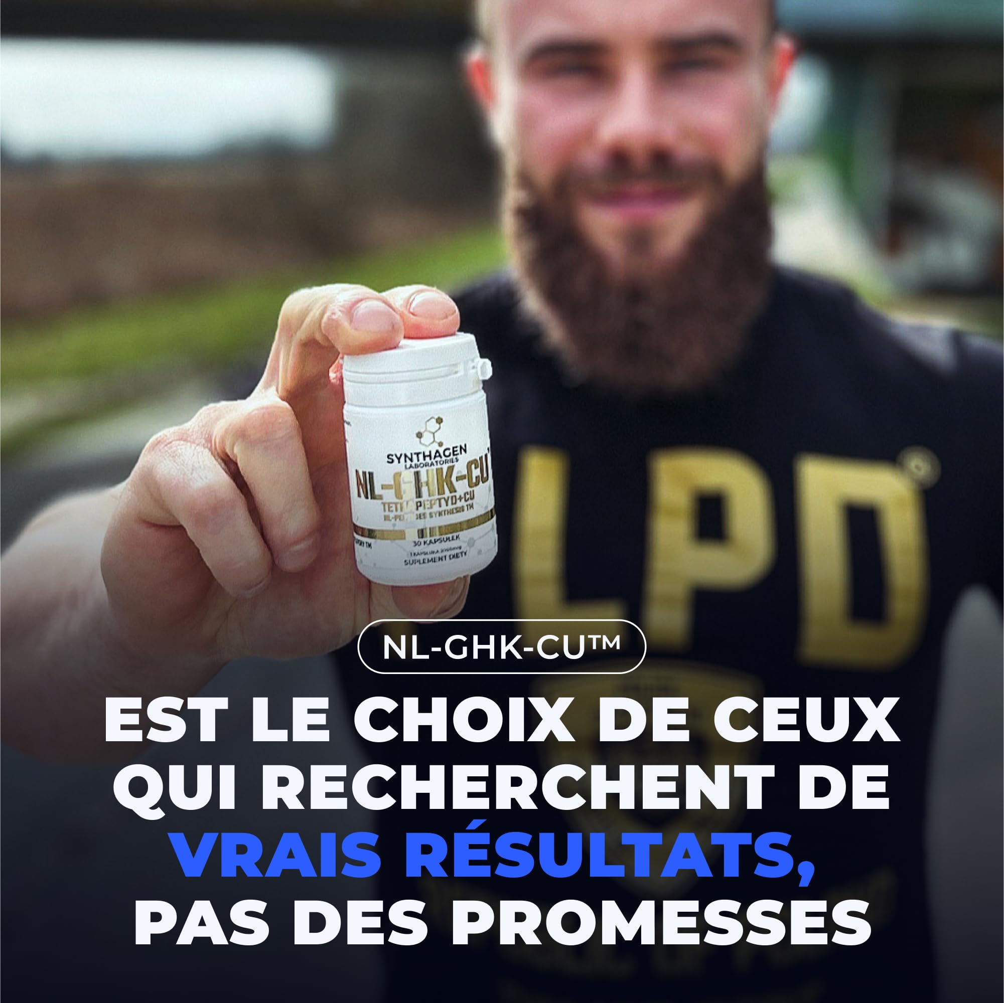 TRI-PEPTIDE + CU Peptides pour la Régénération de la Peau Traitement des Rides Cicatrices Croissance Épaisseur des Cheveux