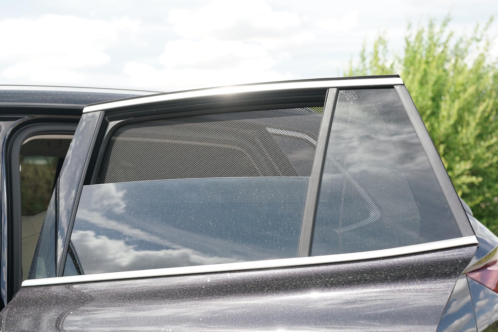 Set de Car Shades (Portes arrières) Compatible avec Skoda Elroq 2024- (2-pièces) Pare-Soleil sur Mesure pour Voiture