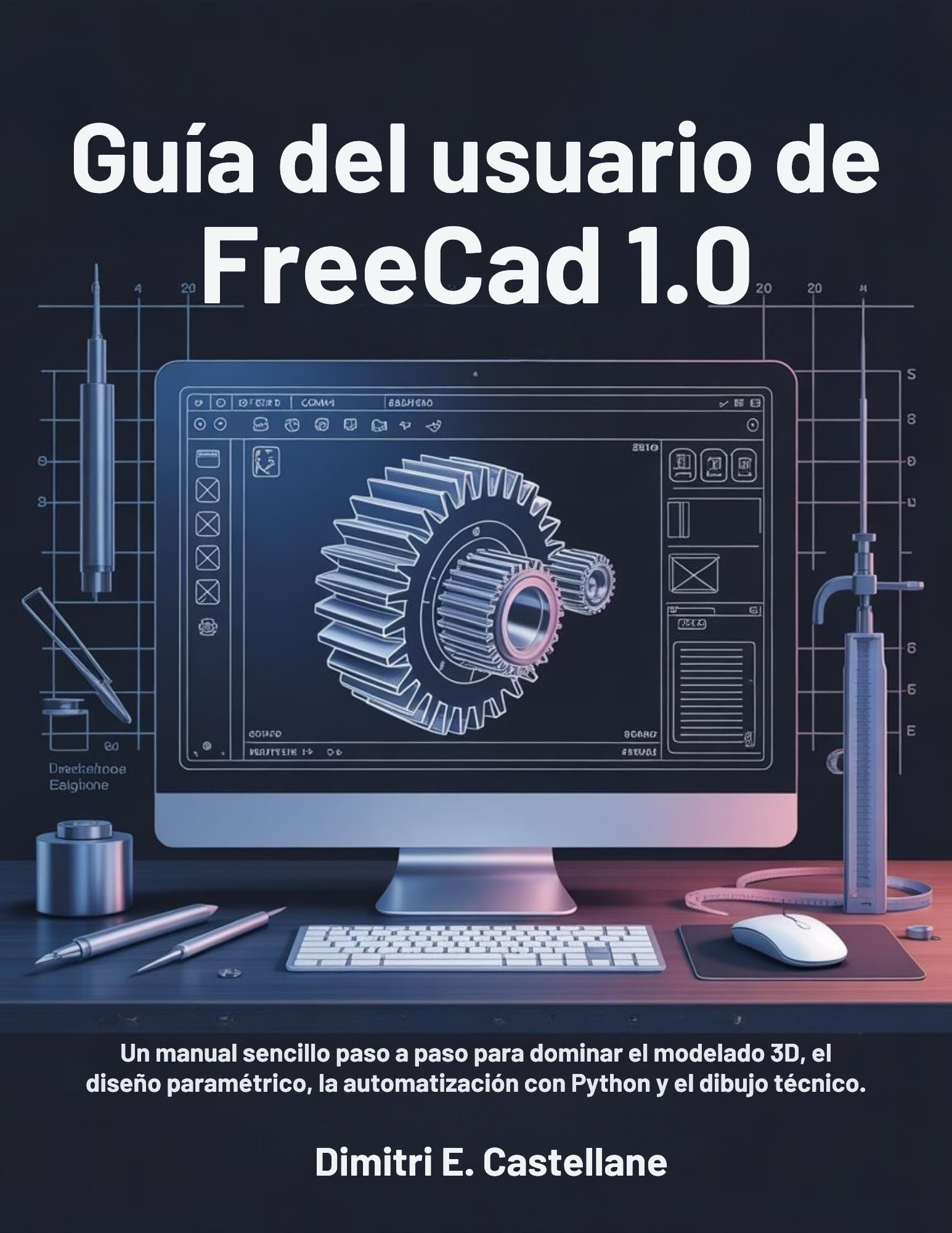 FreeCAD 1.0 modélisation 3D manuel d'apprentissage pour débutant en espagnol