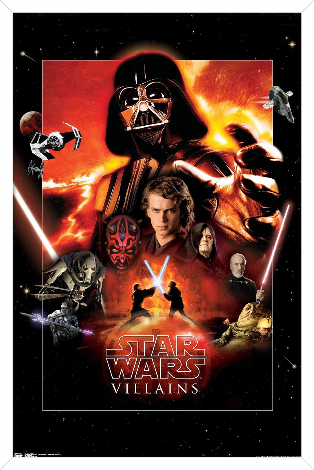 Amazon.com: Trends International Star Wars: Saga - VIllains Wall