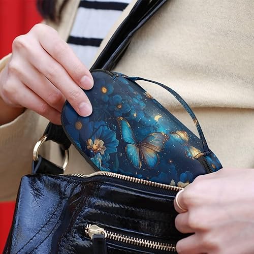 Miniatura 5 de Bolsa de suministros para diabéticos, estuche de almacenamiento de insulina de mariposa azul para kit de prueba de diabetes, kit de monitor de