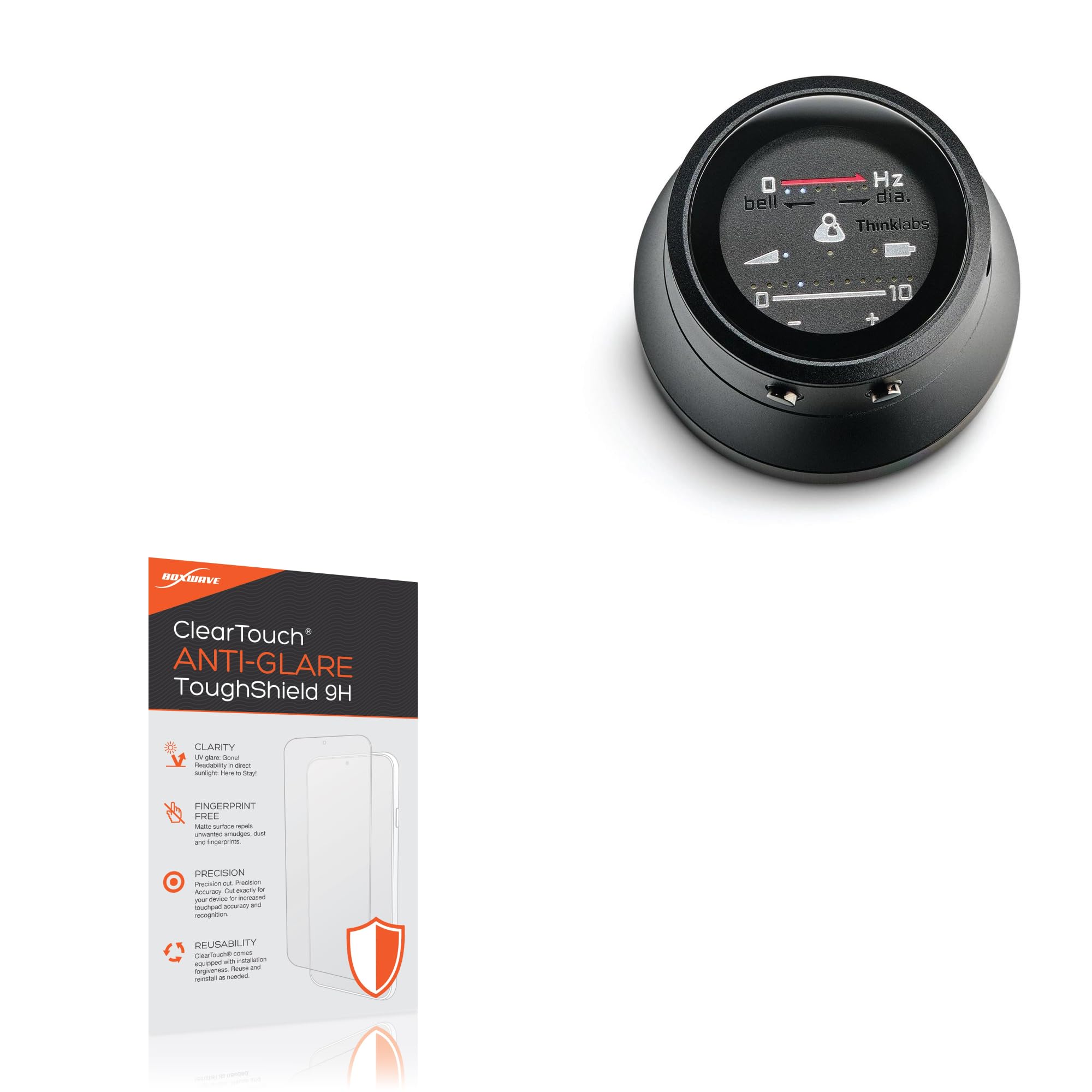 BoxWave Screen Protector Compatible with ThinkLabs One Digital Stethoscope - ClearTouch Anti-Glare ToughShield 9H (2-Pack), Anti-Glare 9H Tough Flexible Film Screen Protector