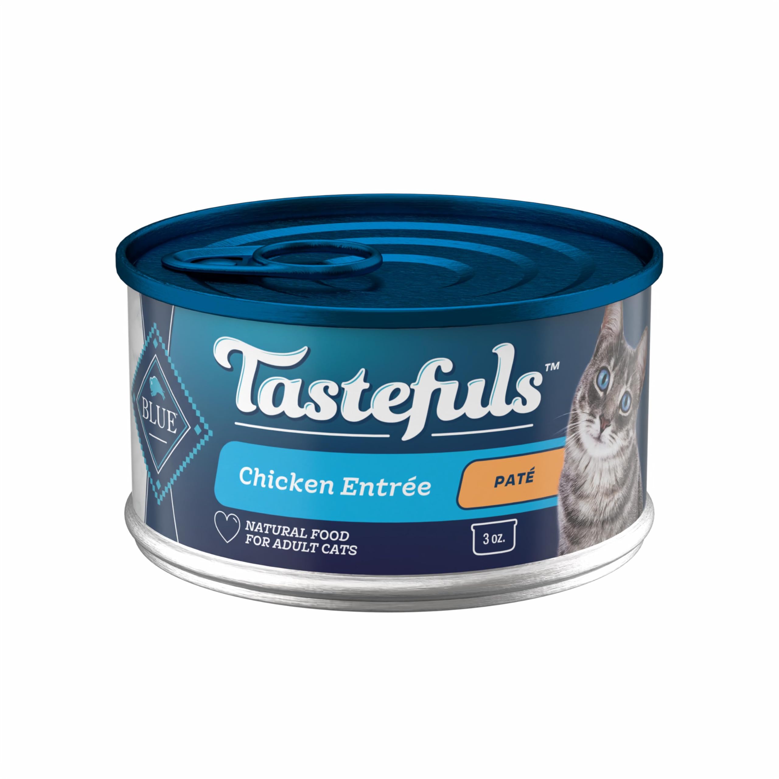 Blue Buffalo Tastefuls Chicken Paté Wet Cat Food, 3 oz, 24 ct