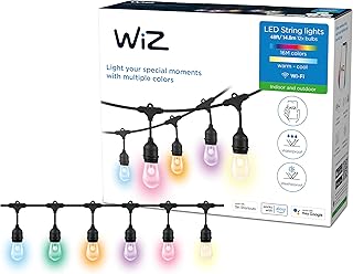 WiZ smarte Lichterkette Tunable White & Color, Dimmbar, 16 Mio. Farben, smarte Steuerung for App/Stimme über WLAN