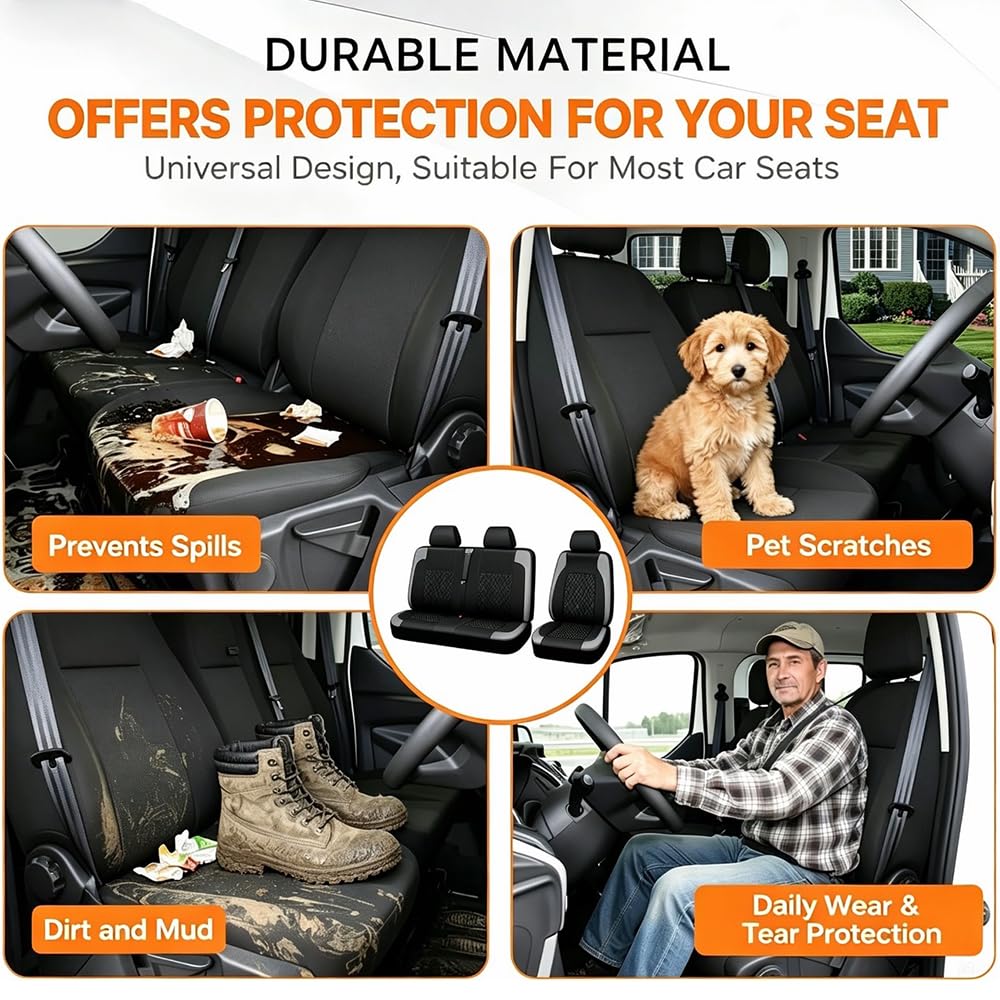 2+1 Funda Asiento Coche Apto para Iveco Daily