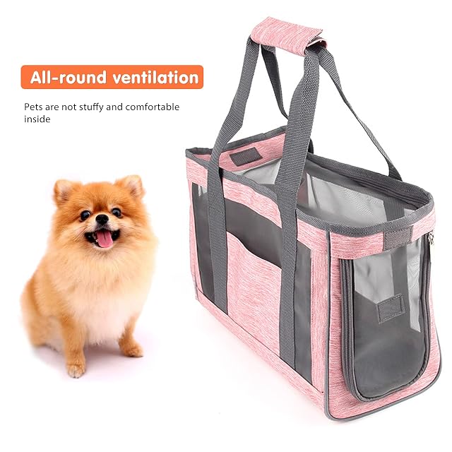 Foto 5 de 7 de PETCUTE Bolsa de Transporte para Mascotas,Respirable Plegable Bolsa para Mascotas con Correa de Hombro…