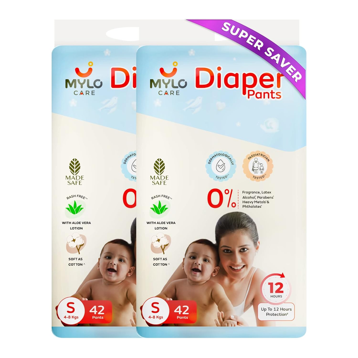 Buy Mylo Care Baby Diaper Pants Small (S) Size, 48 kgs with ADL
