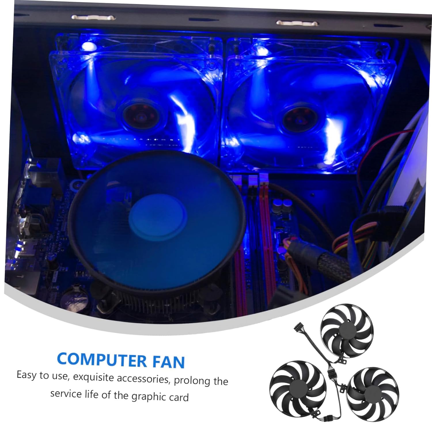 GPU Cooling Fan Compatible with Cfud for High-Performance Ti Tuf OC Heat-Resistant Computer Replacement Cooler for Efficient Graphics Card Heat Dissipation