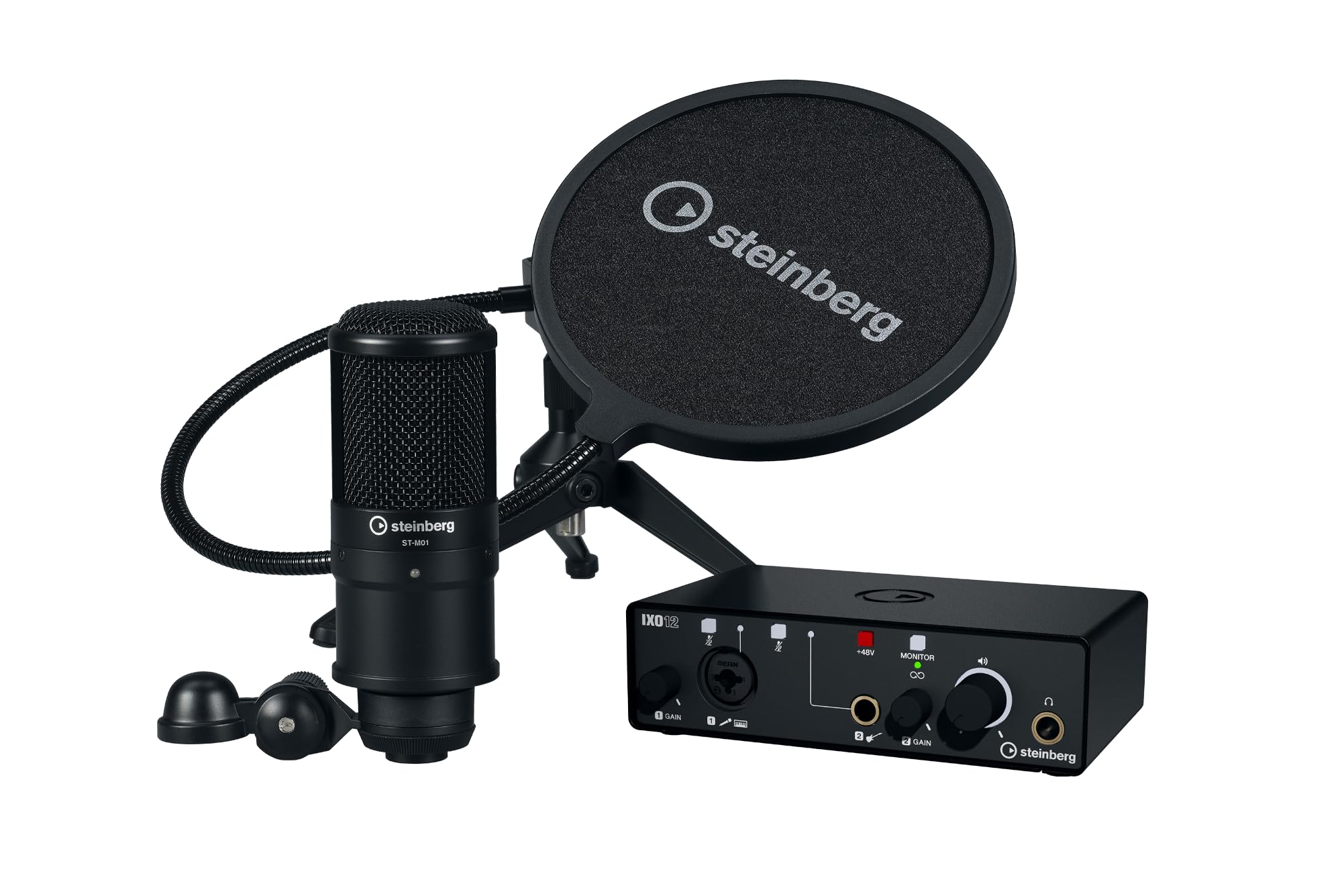 IXO Podcast Pack IXO12 + Mic + Software - USB Audio Interface