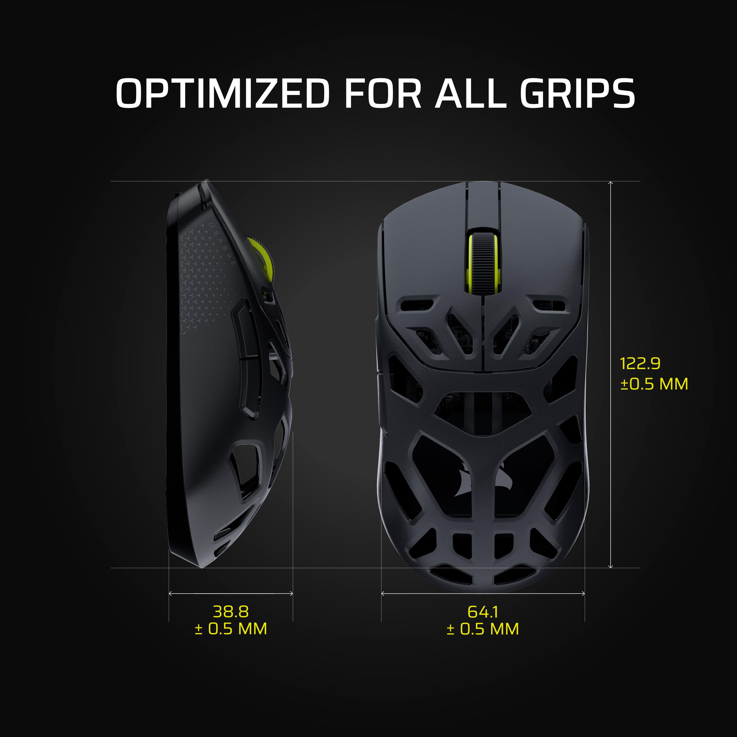 Corsair Bezprzewodowa mysz do gier SABRE v2 PRO MG FPS – czarna