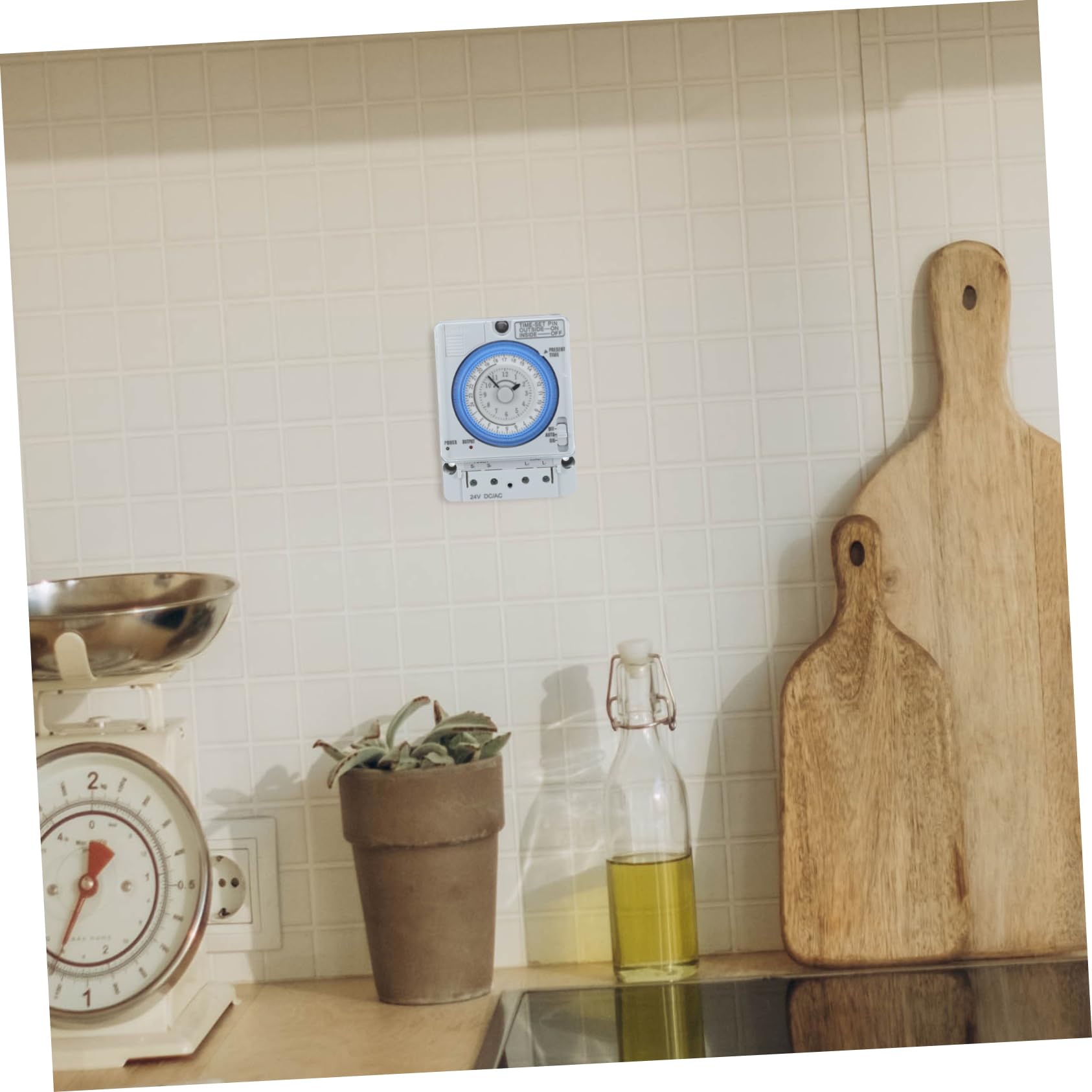 Temporizador Mecánico de Cuenta Regresiva para Cocina Blanco | Pc, Diseño Simple, Portátil Ahorro Energético, Uso en Tortitas, Formato Compacto Estilo Aleatorio