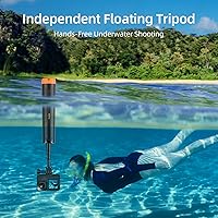 Vista 3 de TELESIN 4 en 1 Palo de Selfie Flotante Agarre de Mano Trípode Impermeable Extensible Monopié para GoPro Hero 13, 12, 11, 10, 9, 8, DJI OSMO Action 6