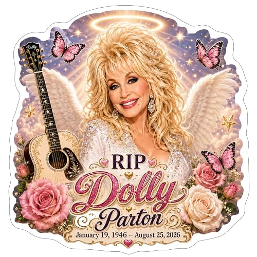 RIP Dolly Memorial Sticker