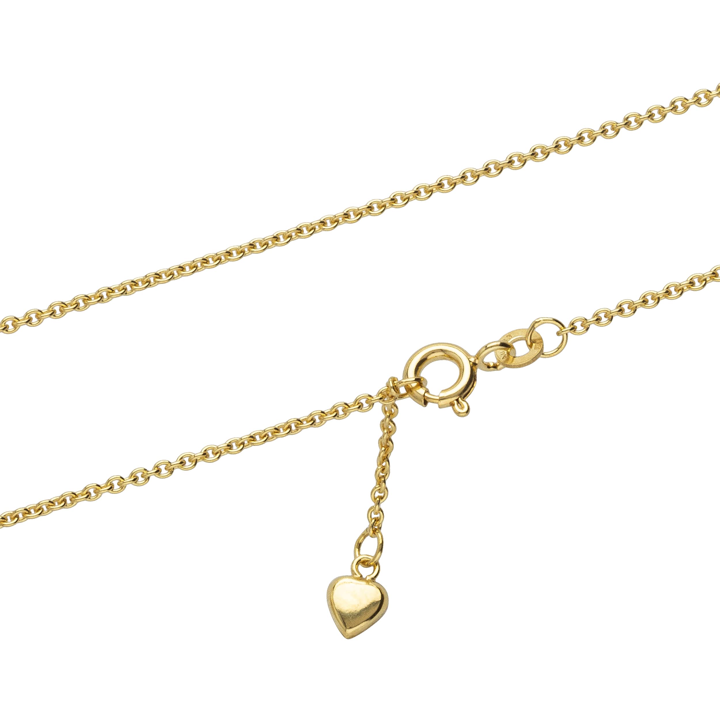 NKlaus 25cm Fusskette Ankerkette rund 585 der 333 Gelb Gold Fusskettchen designer Goldkette
