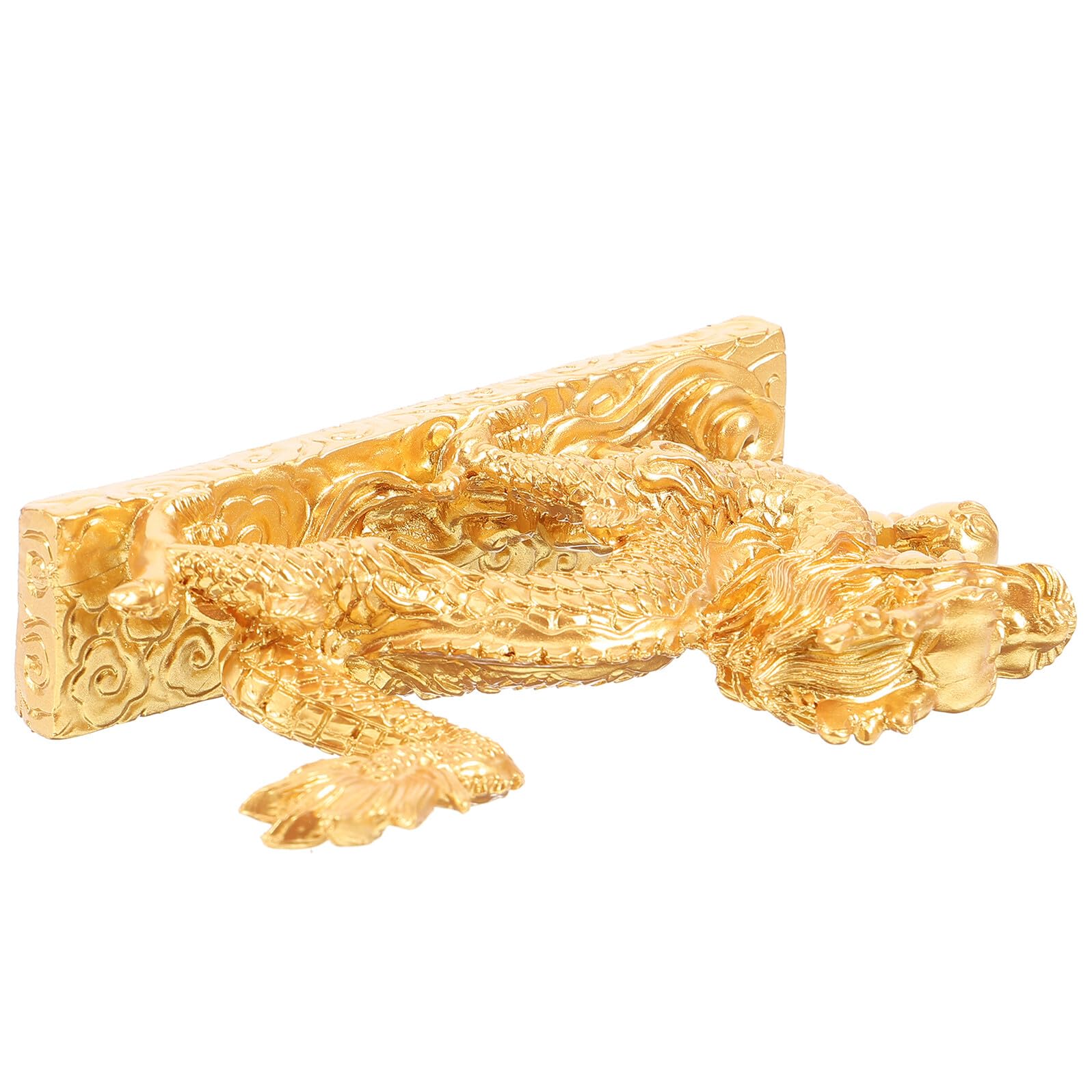 Figurine dragon en résine dorée le cadeau de pendaison de crémaillère idéal