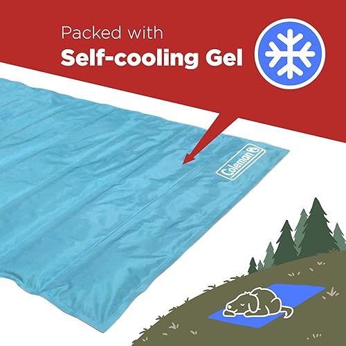 Miniatura 4 de Coleman Tapete refrescante reversible para mascotas, mediano, 24 x 30 pulgadas, rojo y coral