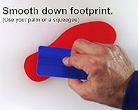 Vista 6 de LiteMark Calcomanías de vinilo para piso, calcomanías de línea para suelo de aula, oficinas, bailes, eventos, marcadores de puntos duraderos