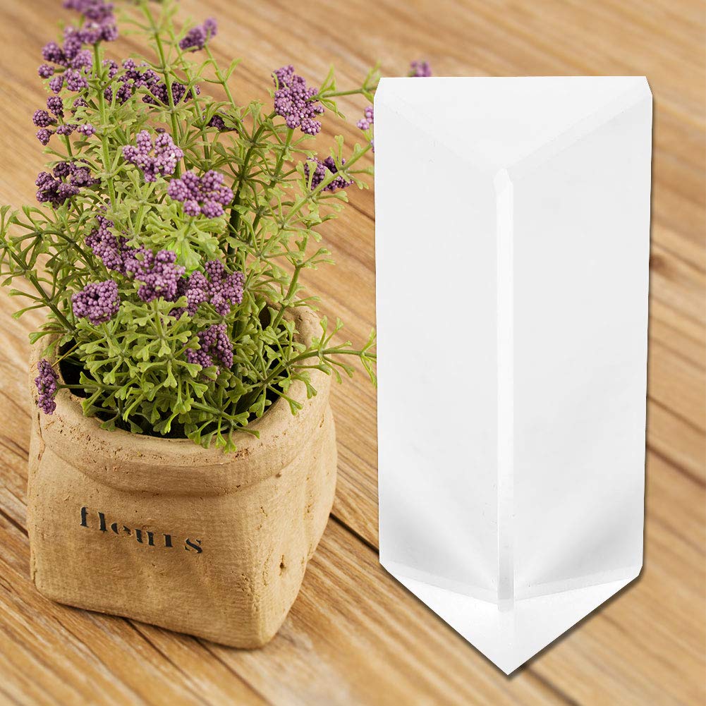 Prisma Triangular de Vidrio óptico para educación científica y fotografía - Material K9 - 30 x 30 x 60 mm - Herramienta de dispersión espectral para enseñanza de física y Efectos