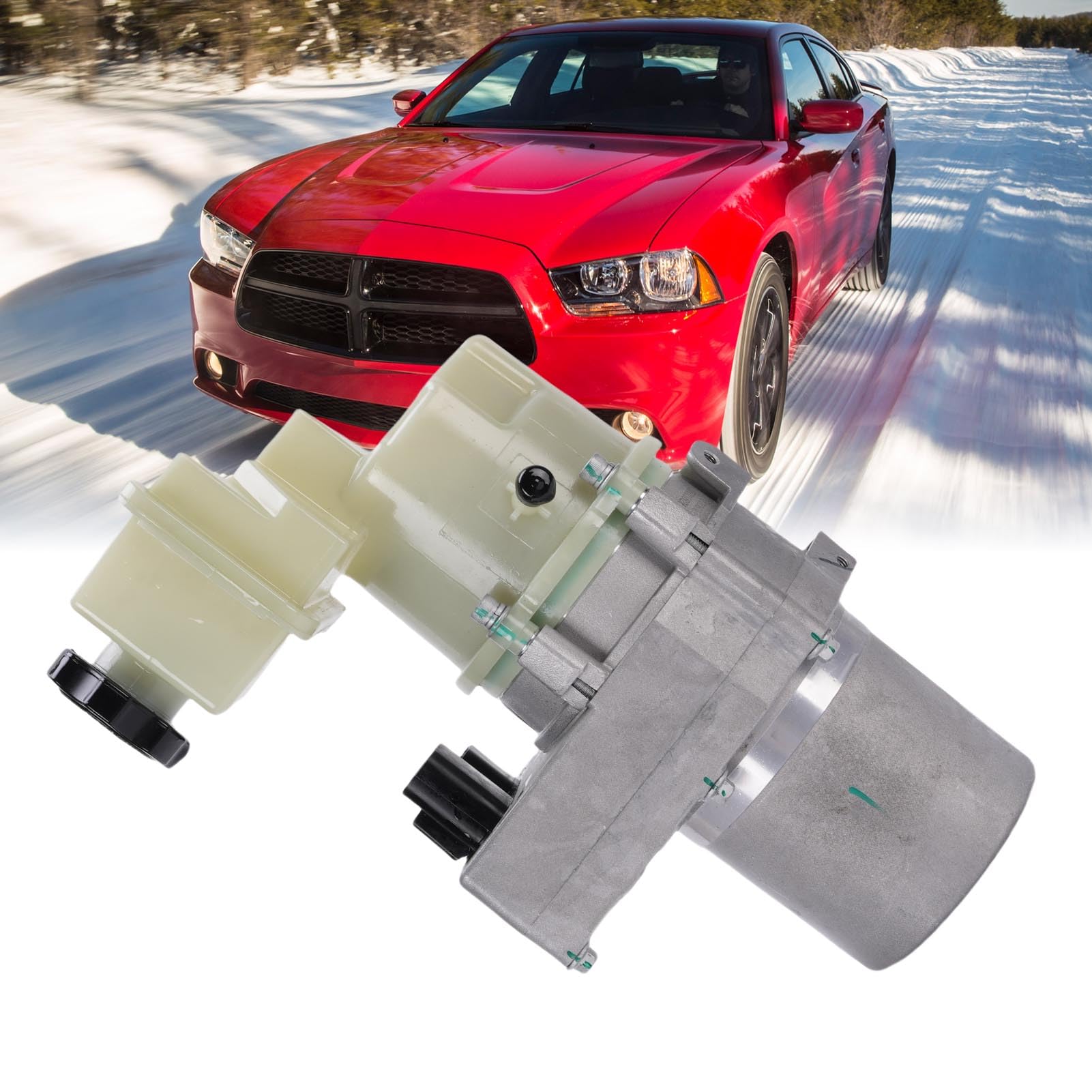 aqxreight Bomba de Dirección Asistida Hidráulica Control de Dirección Sensible Aleación de Aluminio Rendimiento Confiable 68059524AJ Reemplazo para SE SXT Plus Coupe Reemplazo para Energía
