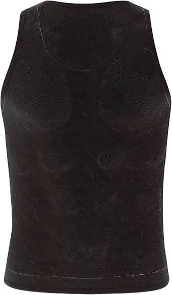 Mens See Through Tank Top Mesh Sleeveless Vest T-Shirt Workout Undershirt Hollow Out Muscle Fishnet Underwear