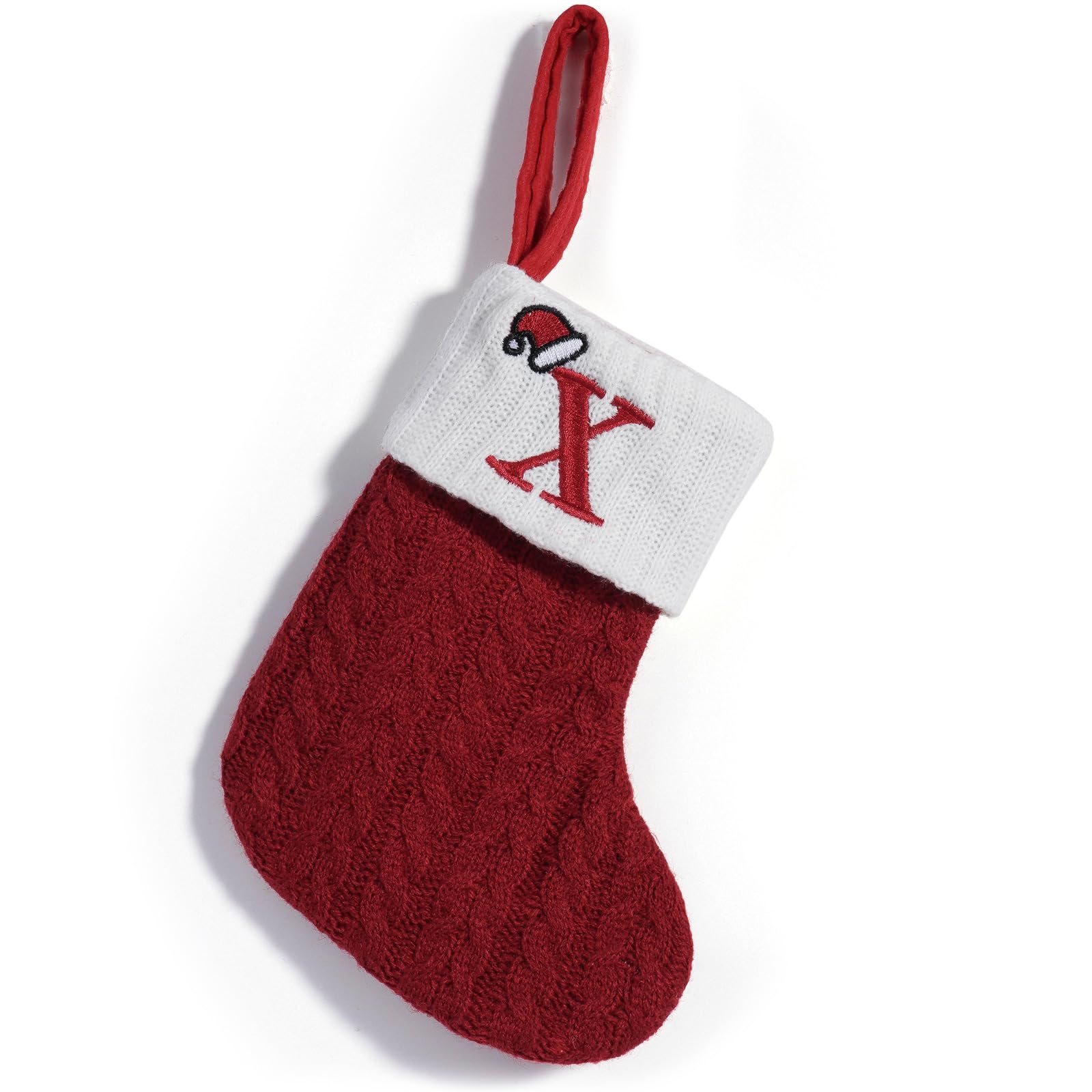 Limtula Individualized Knitted Holiday Alphabets Stocking Decorations User Friendly Sturdy Bags Unique Ornament