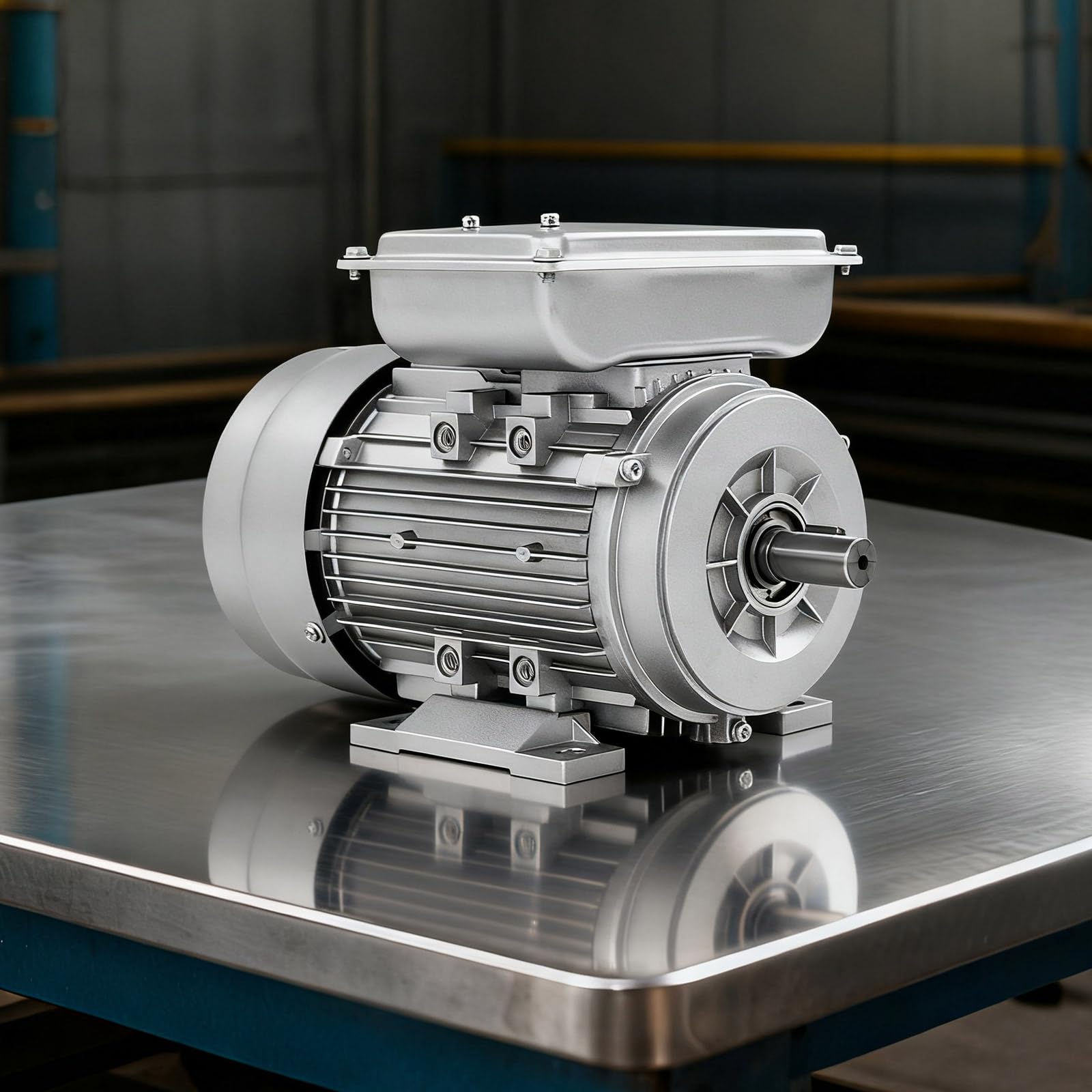 Motore elettrico monofase da 750 W, in alluminio con bobina di rame puro, IP55, motore industriale a 1 fase, con condensatore, 1380 giri/min, diametro dell'albero: 19 mm per dispositivi meccanici