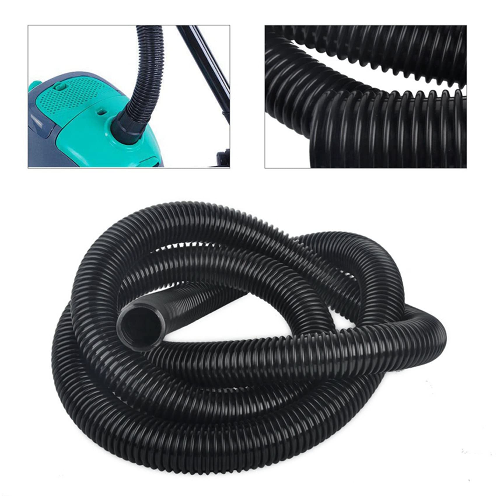 4X, 2.5M 32mm Tubo de Manguera de EVA Flexible Extra Larga para Aspiradora Domestica