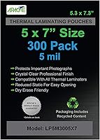Vista 12 de Apache Bolsas de laminación de 5 mil para tarjeta de invitación de 3.5 x 5 pulgadas, hojas de 3.7 x 5.3 pulgadas, paquete de 100
