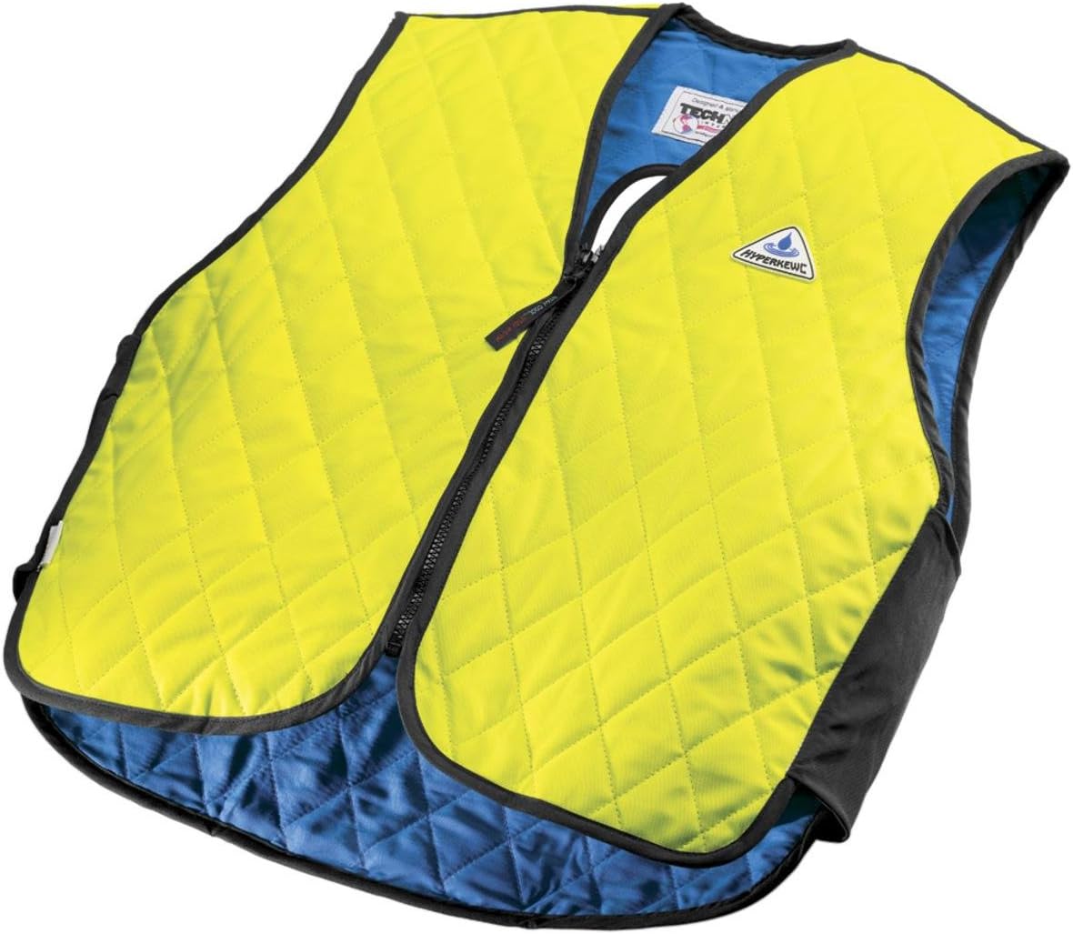 6529-HV-SH-M Hyperkewl Evaporative Cooling Fall Prevention Vest, Hi-Viz Lime, Medium, 10 Per Case