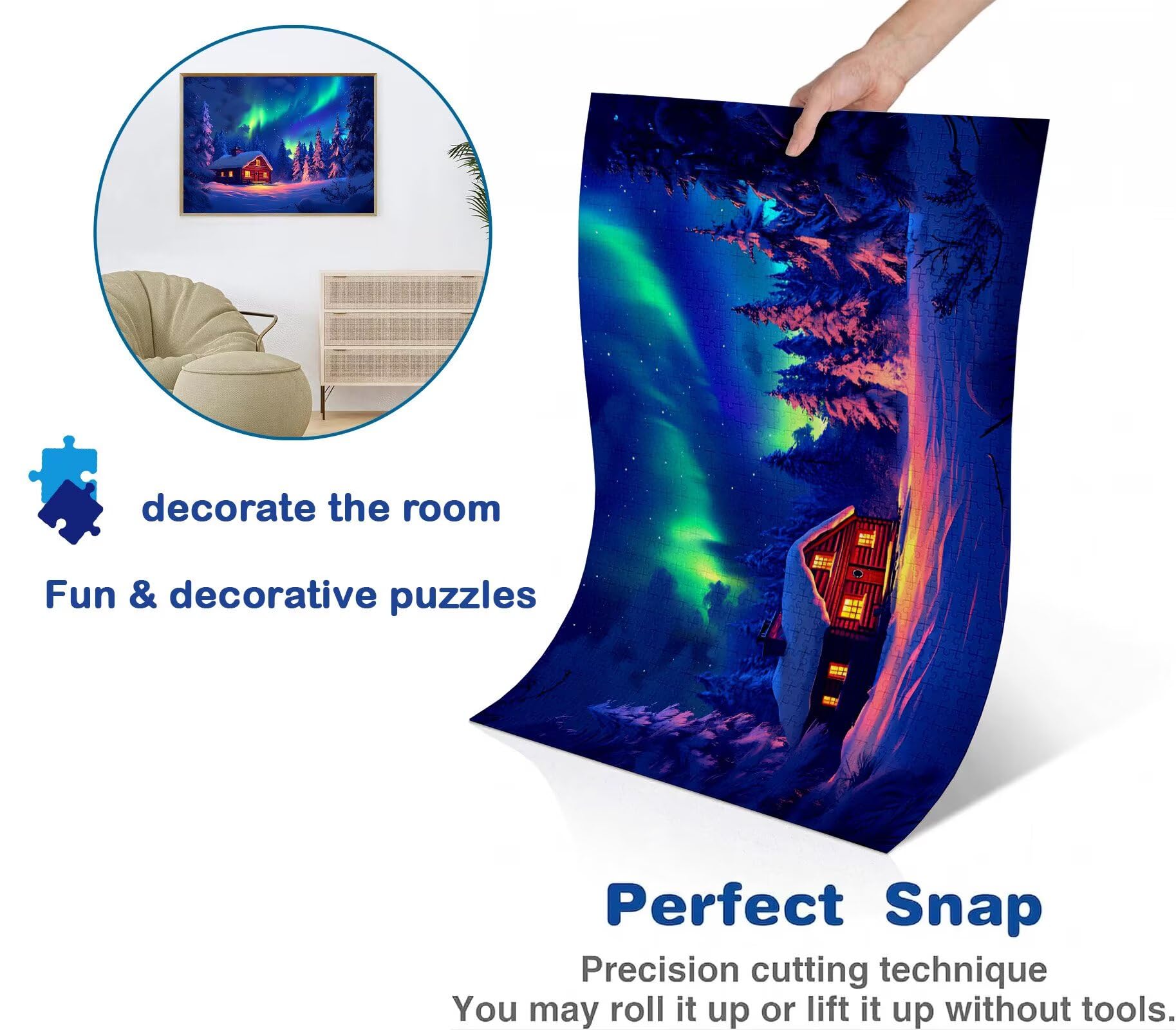 Aurora Cabina Puzzle 3000 Piezas Adultos, Rompecabezas con Letras en la Parte Posterior - Piezas Que Encajan Perfectamente, Reto de Concentración, Regalo para Mujer y Decor Hogar, 122 x 81 cm w0-337
