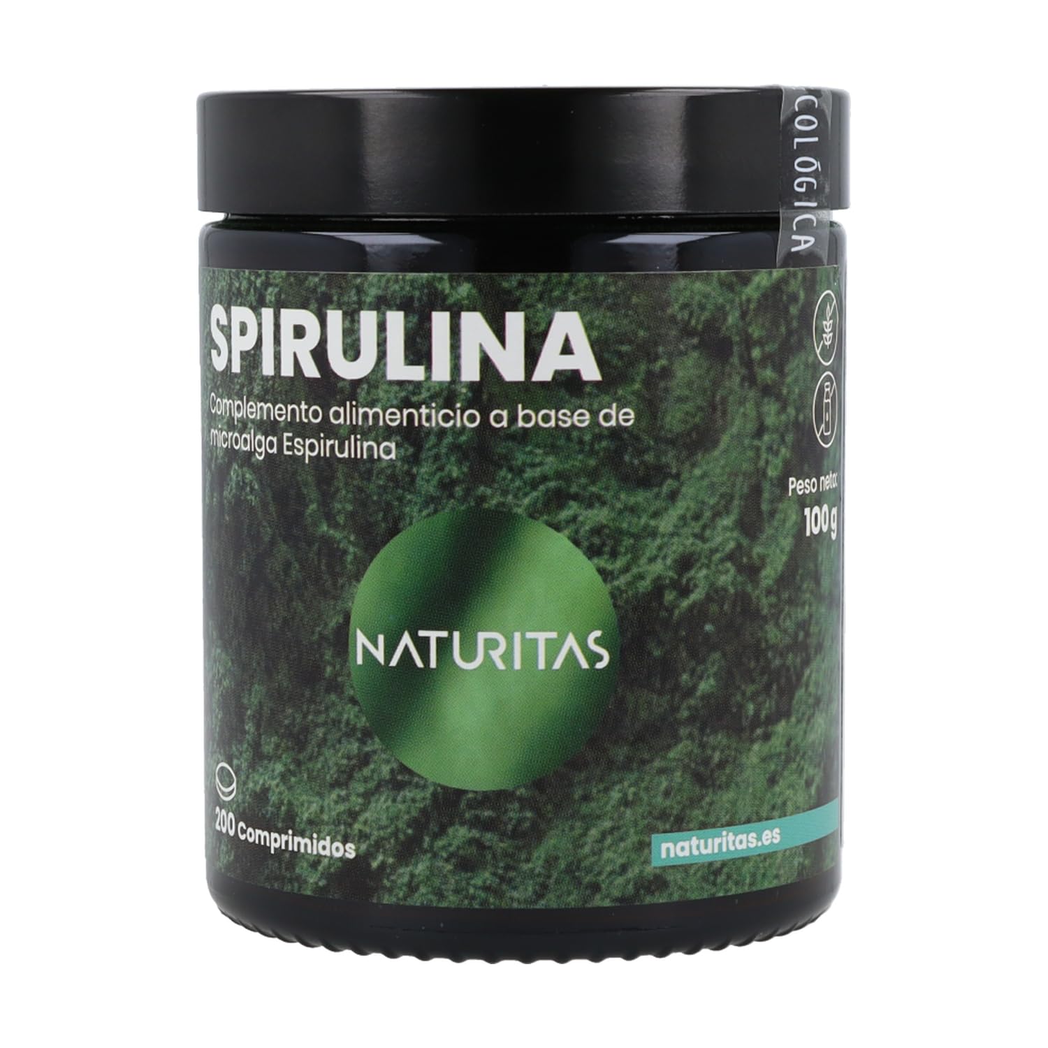 Espirulina pura bio 3.000mg | 200 comprimidos | Naturitas Essentials | Espirulina ecológica 3.000 mg/día | Superalimento rico en proteínas | Algas