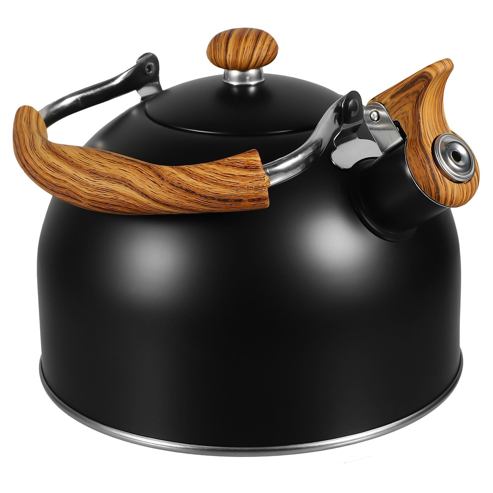 Bouilloire sifflante automatique en inox 2,5l : le sifflet qui sécurise votre cuisine