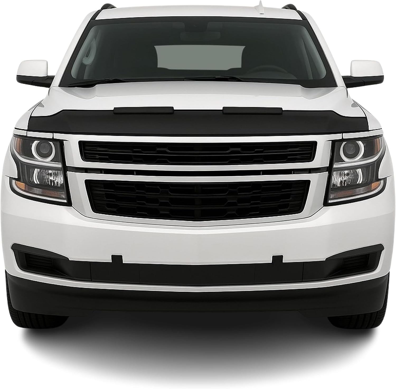 OMAC Car Bonnet Mask Hood Bra for Chevrolet Tahoe 2015-2020 Black 1 Pc